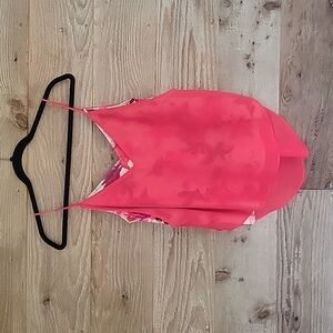 Express Red and Floral Layered Camisole Size XSmall